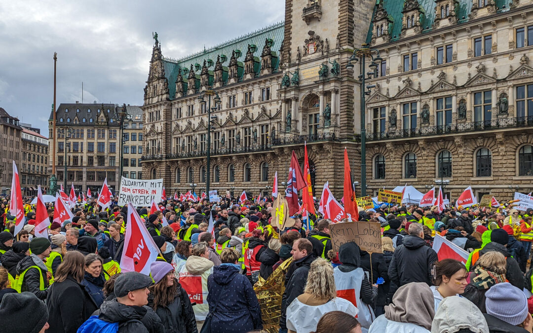 Rund 6000 Menschen haben gestreikt